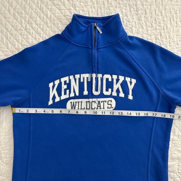 Jansport University of Kentucky UK 1/4 Zip Pullover Sweatshirt Sz Small Wildcats - Picture 7 of 11